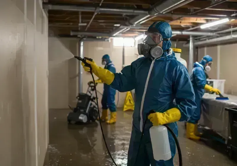 Basement Sanitization and Antimicrobial Treatment process in Riverside, MD